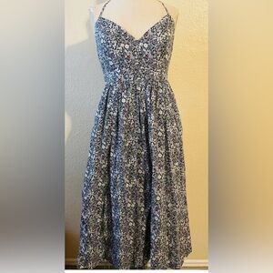 Jcrew Liberty fabric dress Sz 0p like new